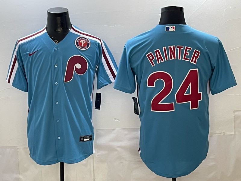 Men 2026 Philadelphia Phillies #24 Painter blue Game Nike MLB Jersey 0410003